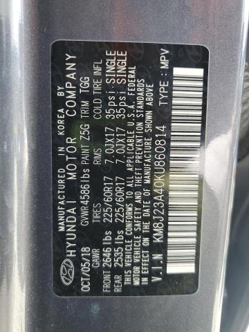 2019 HYUNDAI TUCSON SE KM8J23A40KU860814