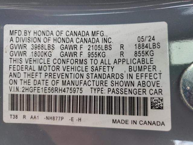 2024 HONDA CIVIC SI - 2HGFE1E56RH475975