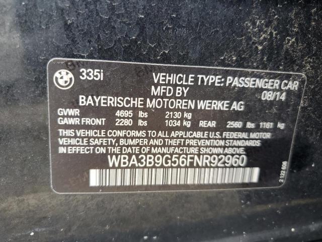 2015 BMW 335 XI - WBA3B9G56FNR92960