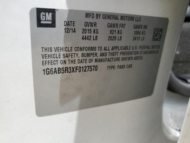 2015 CADILLAC ATS LUXURY 1G6AB5R3XF0127570