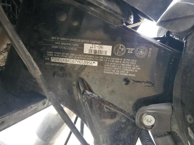 2007 HARLEY-DAVIDSON FLHX 1HD1KB4167Y653956