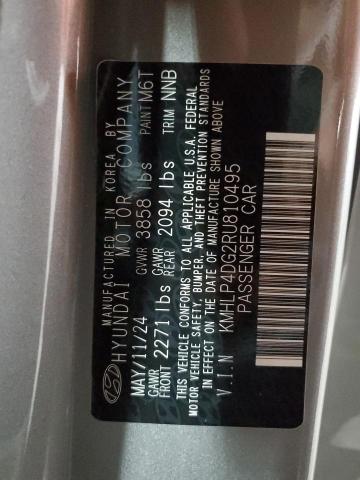 2024 HYUNDAI ELANTRA LI KMHLP4DG2RU810495