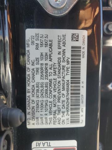 2022 HONDA CR-V EXL 2HKRW2H87NH664804