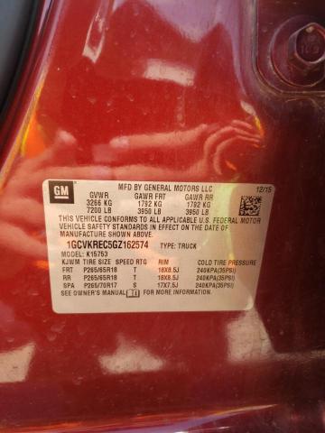 2016 CHEVROLET SILVERADO - 1GCVKREC5GZ162574