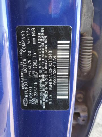 2022 HYUNDAI ELANTRA BL KMHLM4AJXNU013348
