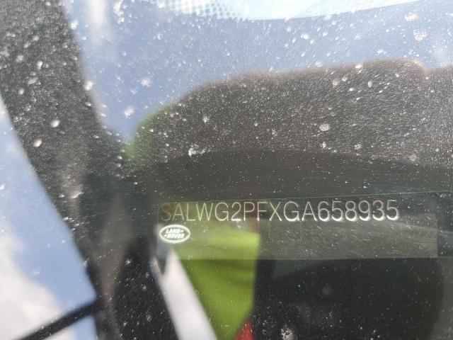 2016 LAND ROVER RANGE ROVE - SALWG2PFXGA658935