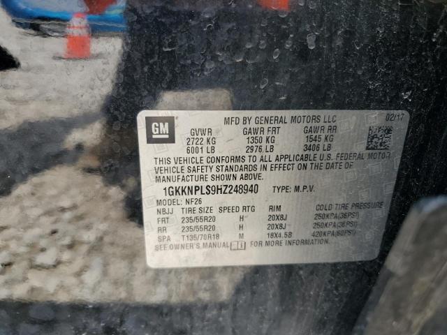 2017 GMC ACADIA DEN 1GKKNPLS9HZ248940