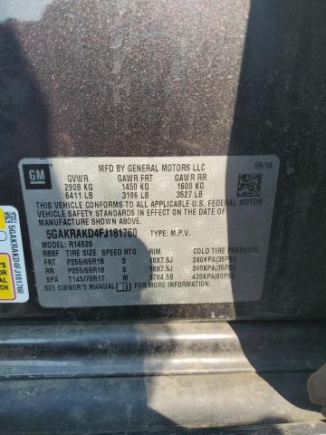 2015 BUICK ENCLAVE 5GAKRAKD4FJ181760