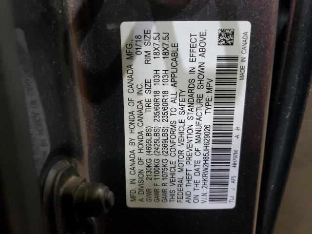 2018 HONDA CR-V EXL 2HKRW2H85JH629026