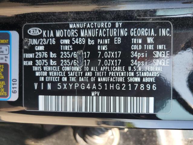 2017 KIA SORENTO LX - 5XYPG4A51HG217896