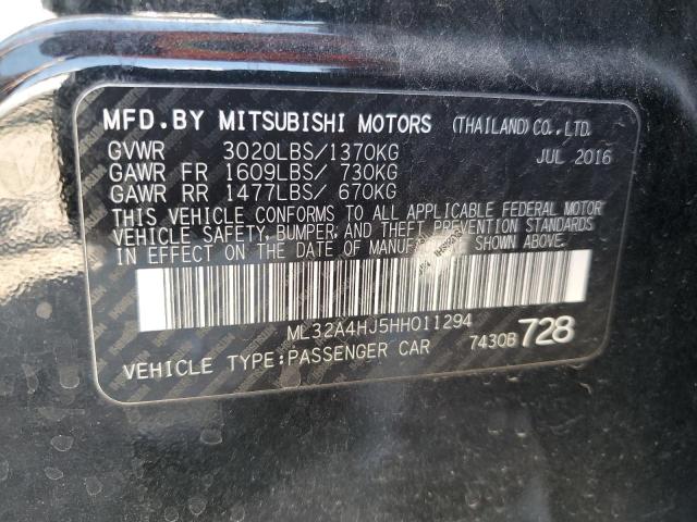 2017 MITSUBISHI MIRAGE SE ML32A4HJ5HH011294