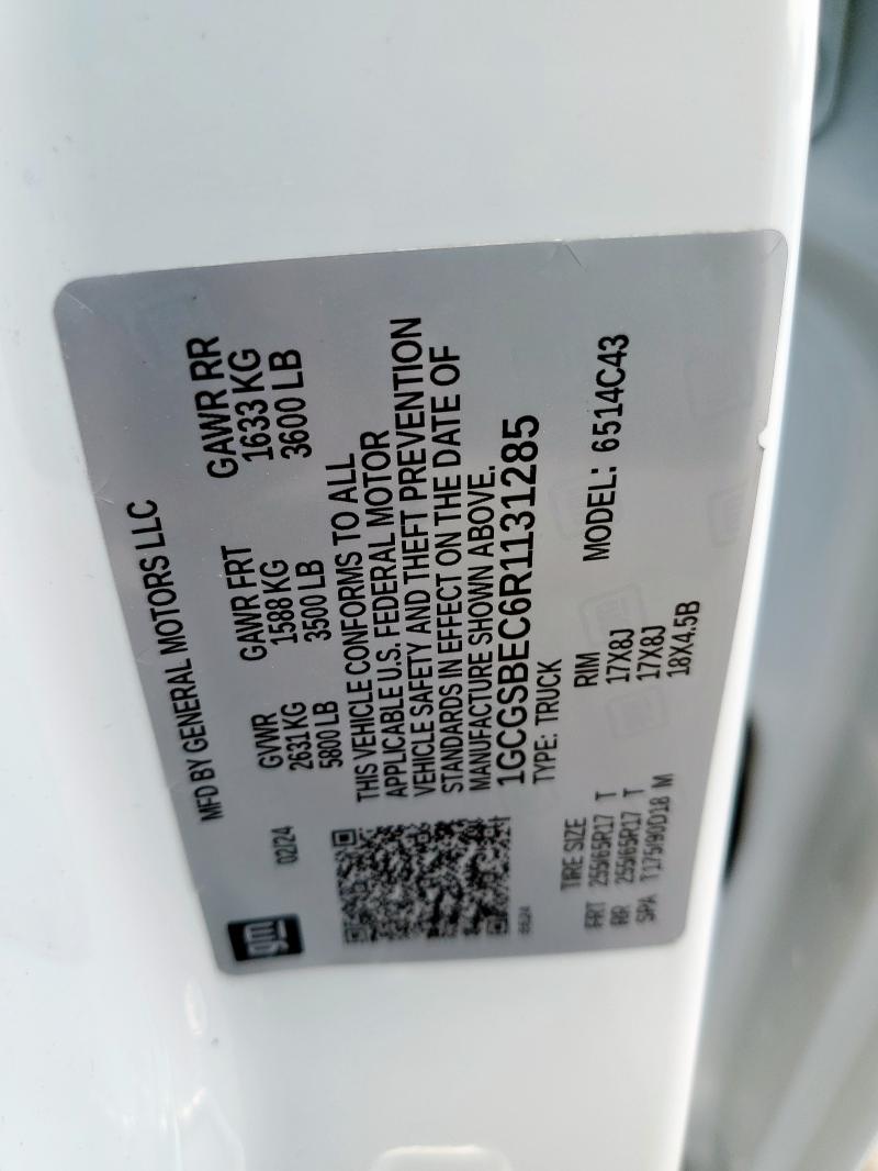 2024 CHEVROLET COLORADO - 1GCGSBEC6R1131285