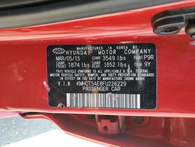 2015 HYUNDAI ACCENT GS KMHCT5AE8FU226229