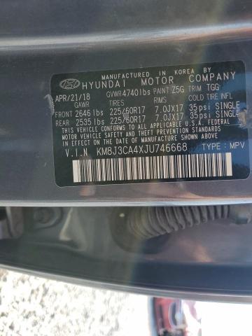 2018 HYUNDAI TUCSON SEL KM8J3CA4XJU746668