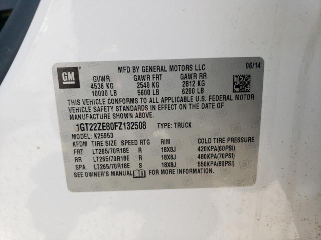 2015 GMC SIERRA K25 1GT22ZE80FZ132508