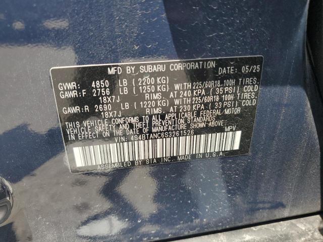 2025 SUBARU OUTBACK LIMITED 4S4BTANC6S3261526
