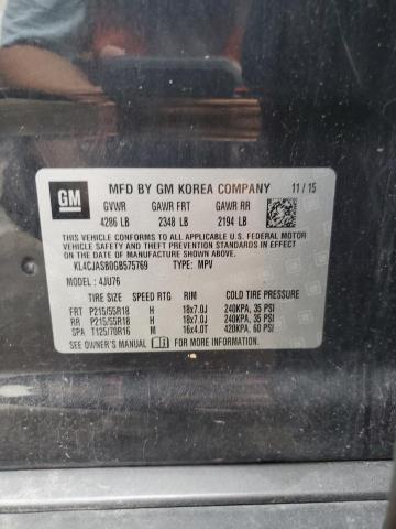 2016 BUICK ENCORE KL4CJASB0GB575769