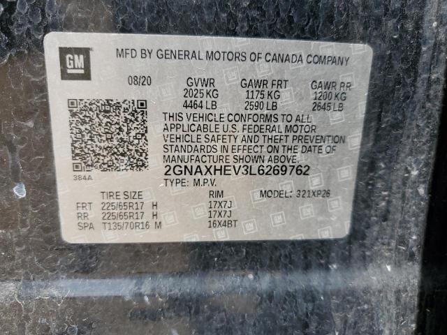 2020 CHEVROLET EQUINOX LS - 2GNAXHEV3L6269762