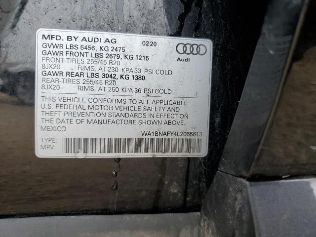 2020 AUDI Q5 PREMIUM - WA1BNAFY4L2065613