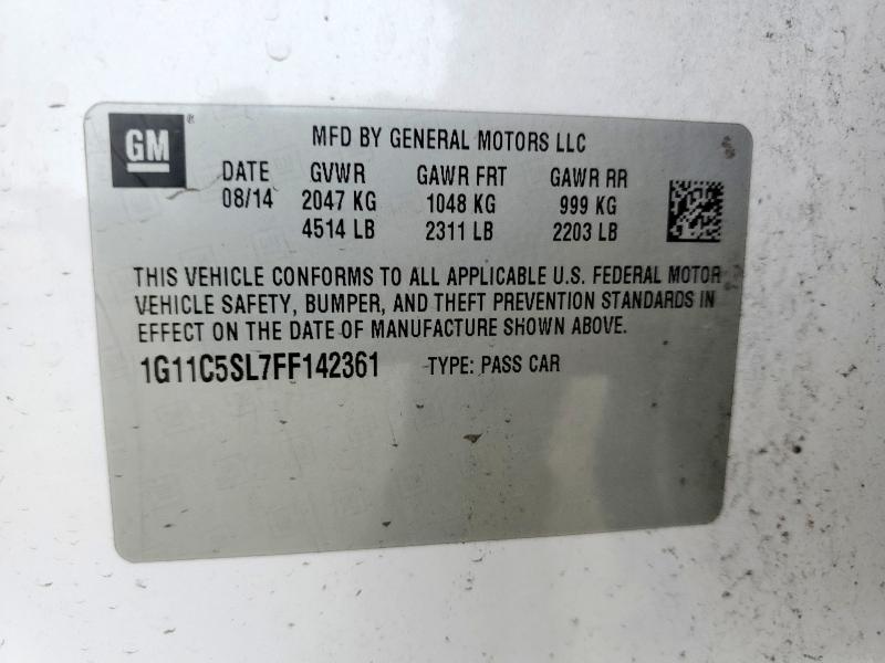 2015 CHEVROLET MALIBU 1LT - 1G11C5SL7FF142361
