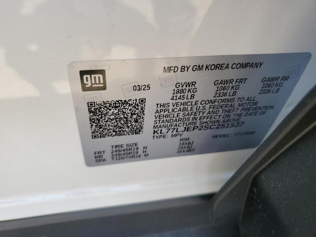 2025 CHEVROLET TRAX 2RS KL77LJEP2SC251537