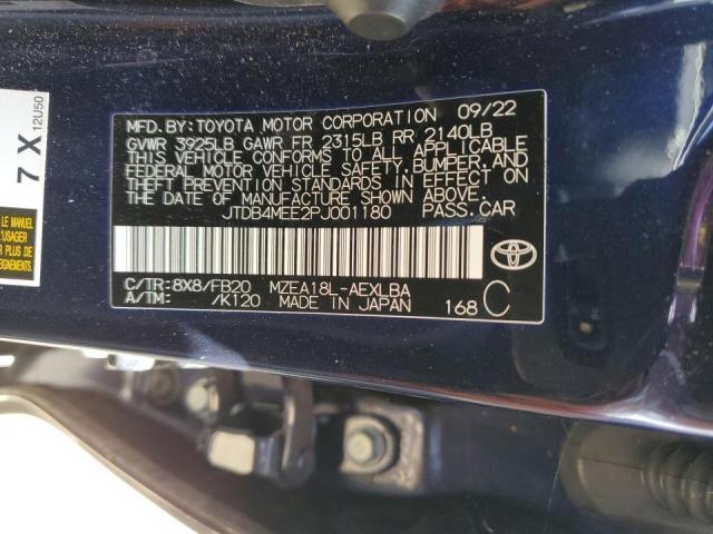 2023 TOYOTA COROLLA LE #3254965350
