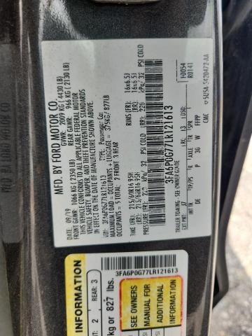 2020 FORD FUSION S - 3FA6P0G77LR121613