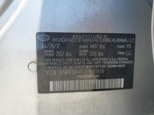 2018 HYUNDAI SONATA SPO 5NPE34AF1JH631934
