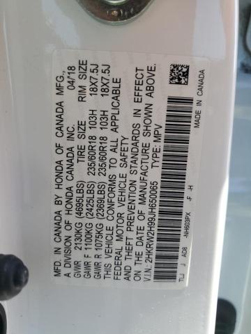 2018 HONDA CR-V TOURI - 2HKRW2H99JH650065