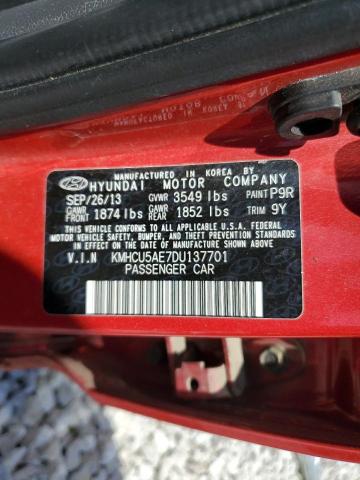 kmhcu5ae7du137701 - 2013 Hyundai Accent Gls - #58315385
