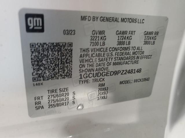 2023 CHEVROLET SILVERADO - 1GCUDGED9PZ248148