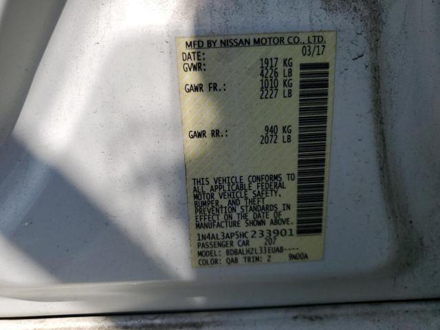 2017 NISSAN ALTIMA 2.5 - 1N4AL3AP5HC233901