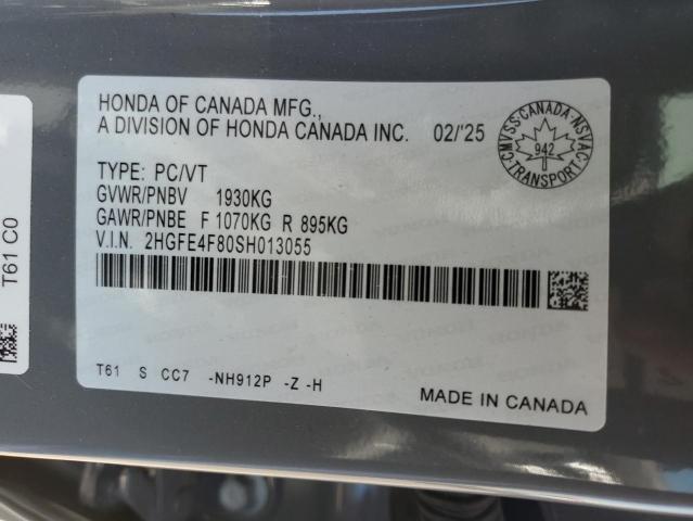 2025 HONDA CIVIC SPOR - 2HGFE4F80SH013055