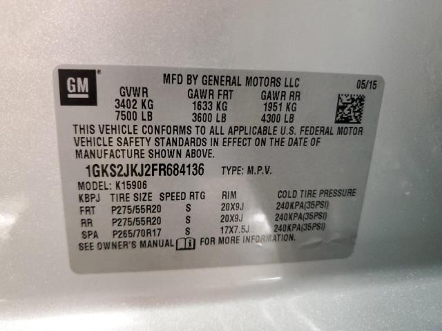 2015 GMC YUKON 1GKS2JKJ2FR684136
