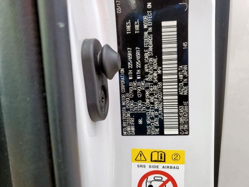 2017 LEXUS NX 200T BA JTJYARBZ1H2071768