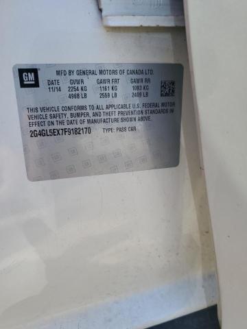2015 BUICK REGAL 2G4GL5EX7F9182170
