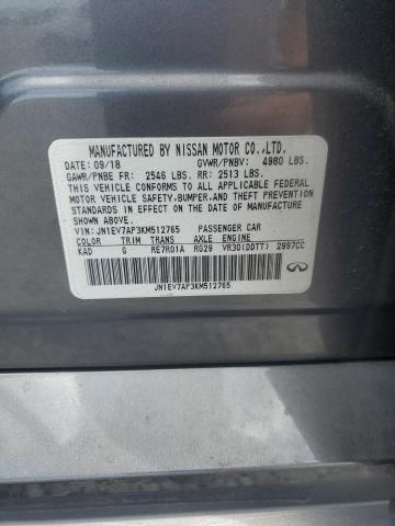 2019 INFINITI Q50 LUXE JN1EV7AP3KM512765