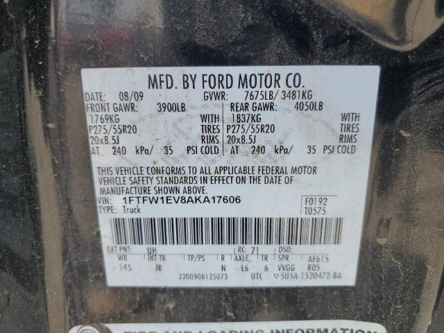 2010 FORD F150 SUPERCREW - 1FTFW1EV8AKA17606