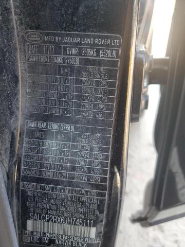 2018 LAND ROVER DISCOVERY SALCP2RX6JH745111