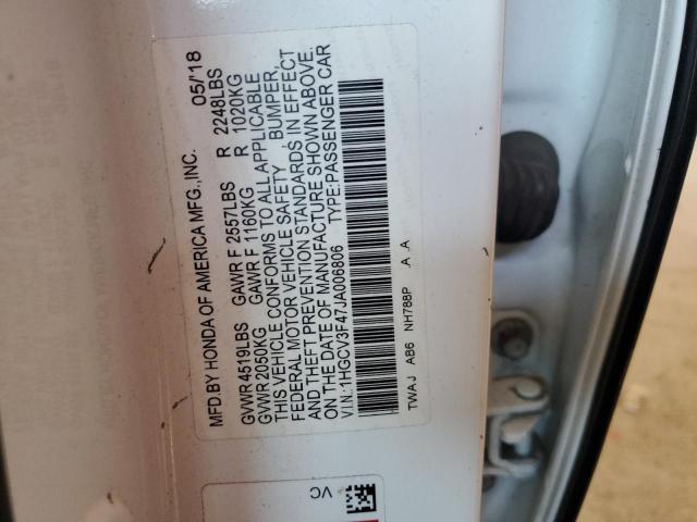 2018 HONDA ACCORD HYB 1HGCV3F47JA006806