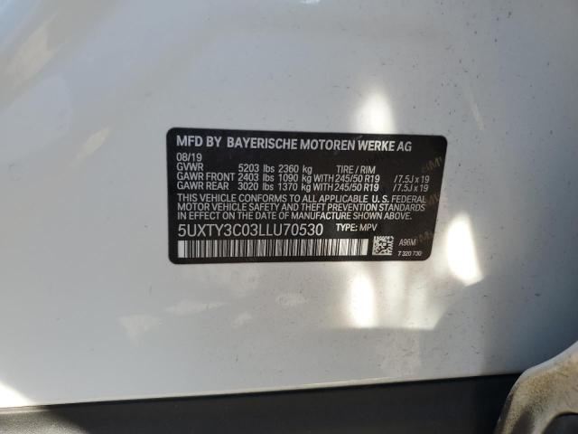 2020 BMW X3 SDRIVE3 - 5UXTY3C03LLU70530