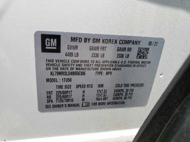 2022 CHEVROLET TRAILBLAZE #3279549259