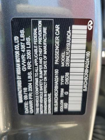 2017 INFINITI QX30 BASE SJKCH5CR8HA024160