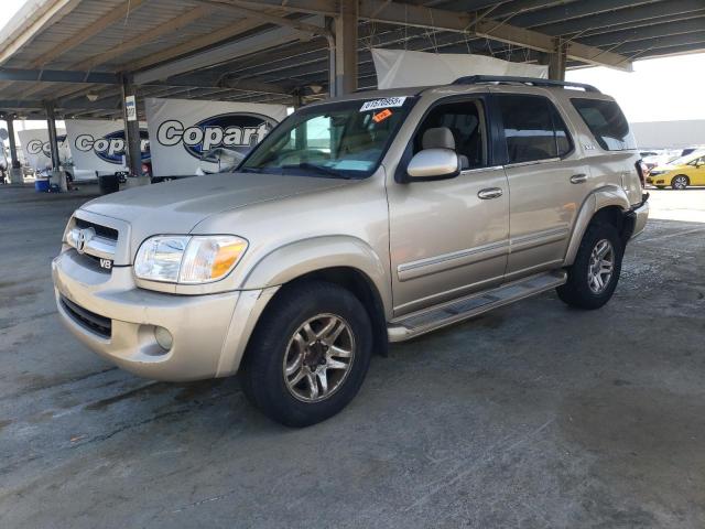 TOYOTA SEQUOIA SR 2005 gold  gas 5TDZT34A15S243016 photo #1