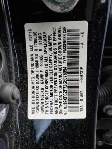 2016 HONDA CIVIC EX 19XFC2F72GE076094