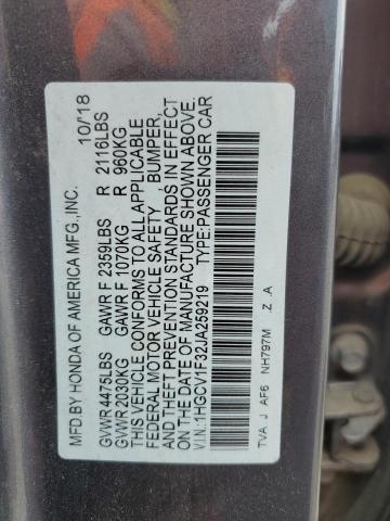2018 HONDA ACCORD SPO - 1HGCV1F32JA259219