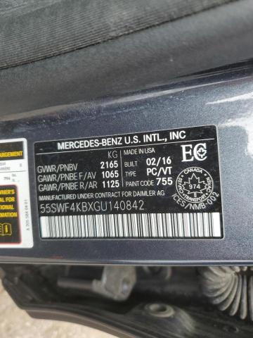 2016 MERCEDES-BENZ C 300 4MAT 55SWF4KBXGU140842