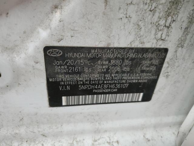 2015 HYUNDAI ELANTRA SE 5NPDH4AE8FH636107