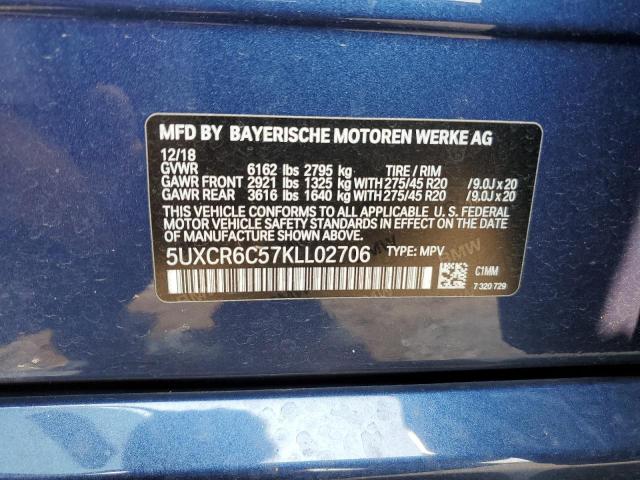 5uxcr6c57kll02706 - 2019 Bmw x5 xdrive40i - #60425265