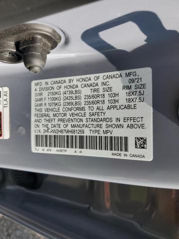 2021 HONDA CR-V EXL - 2HKRW2H87MH681259
